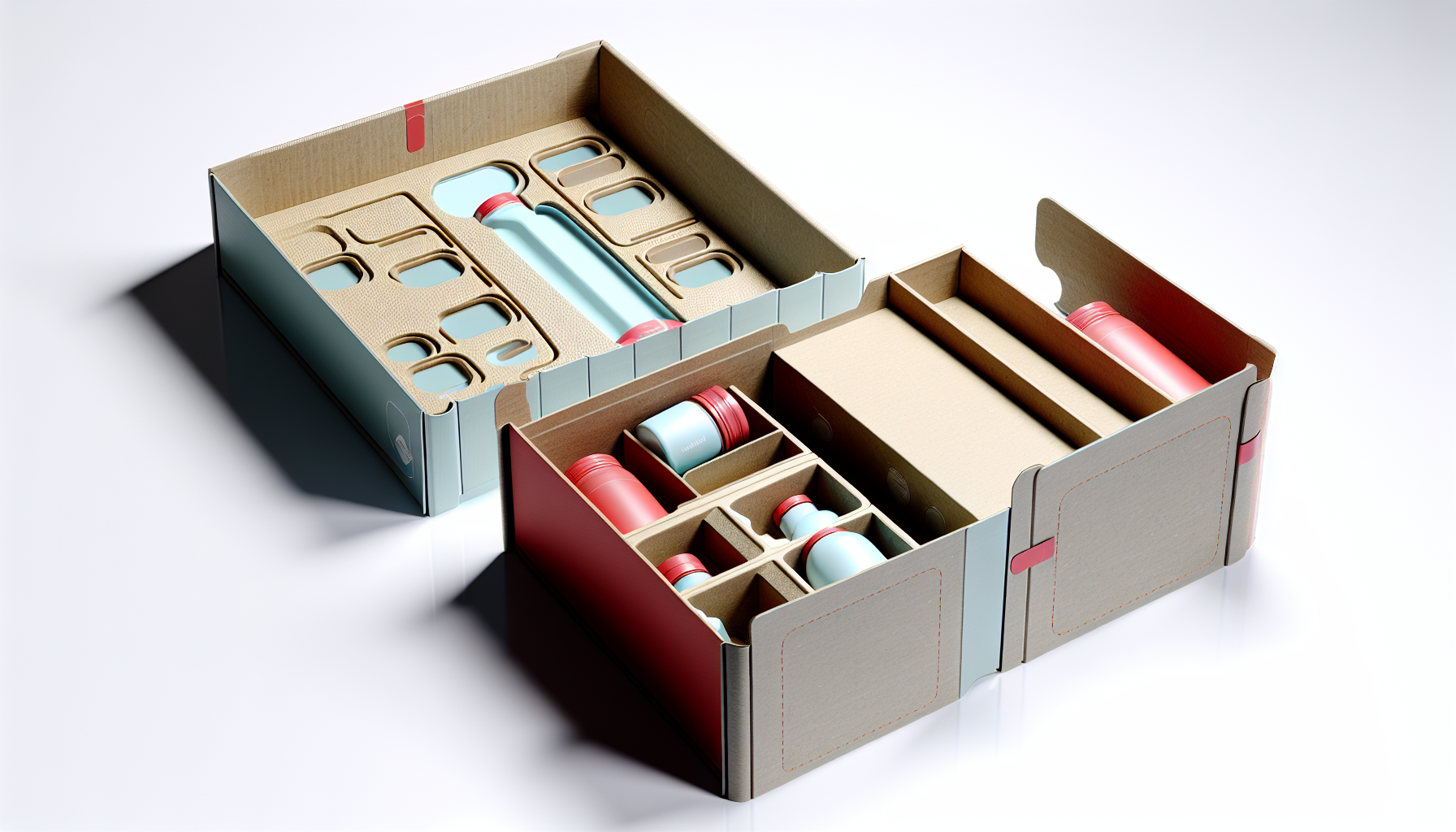 Secure and visually appealing beauty product packaging for shipping