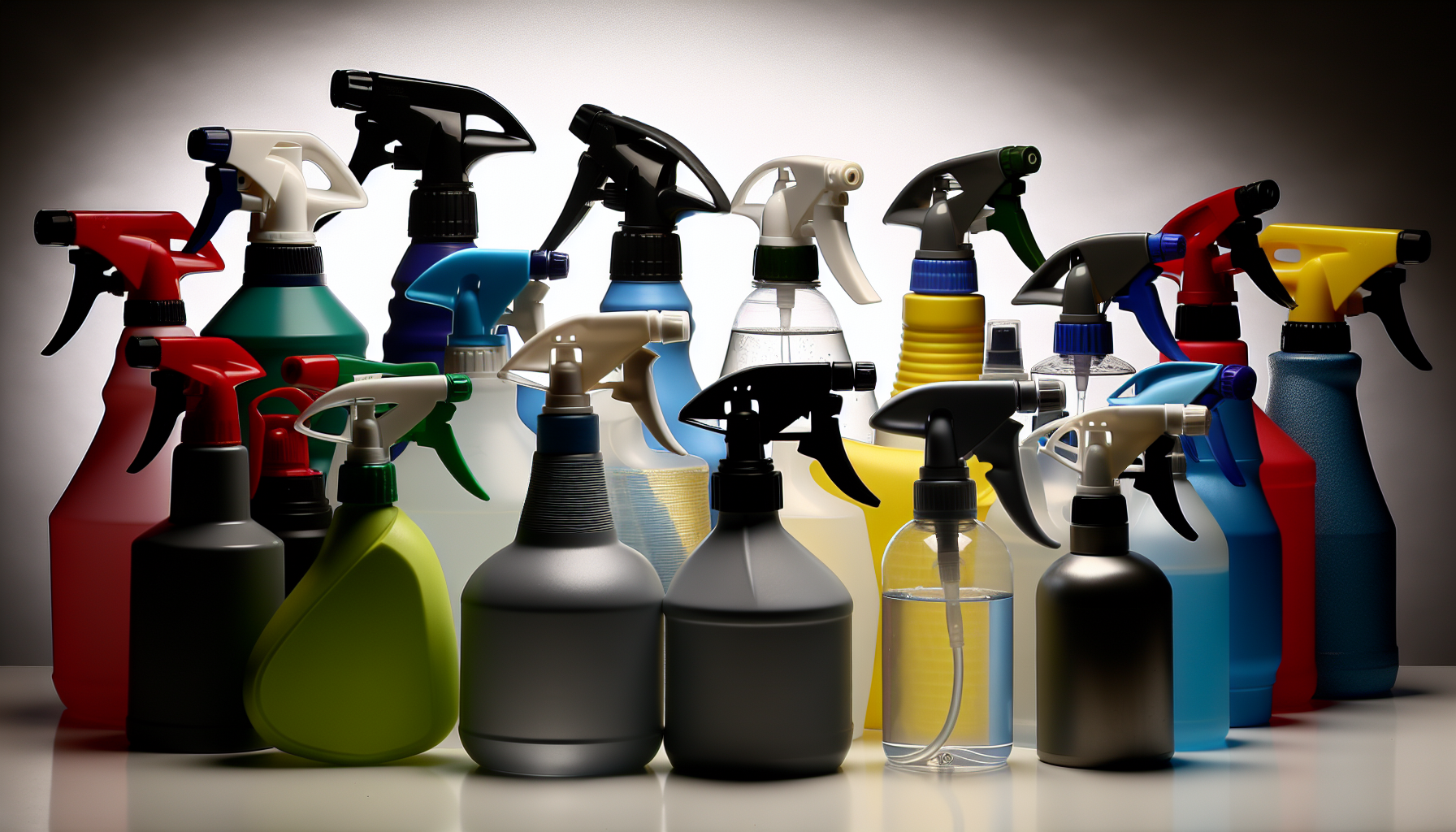 Assorted trigger sprayers for different tasks