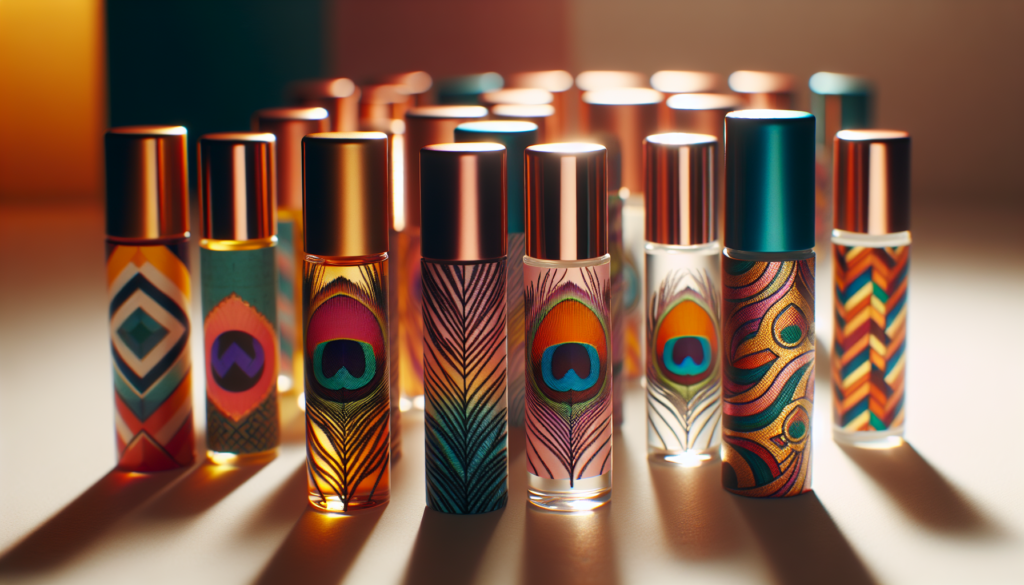 Decorative elements for personalizing roller bottles